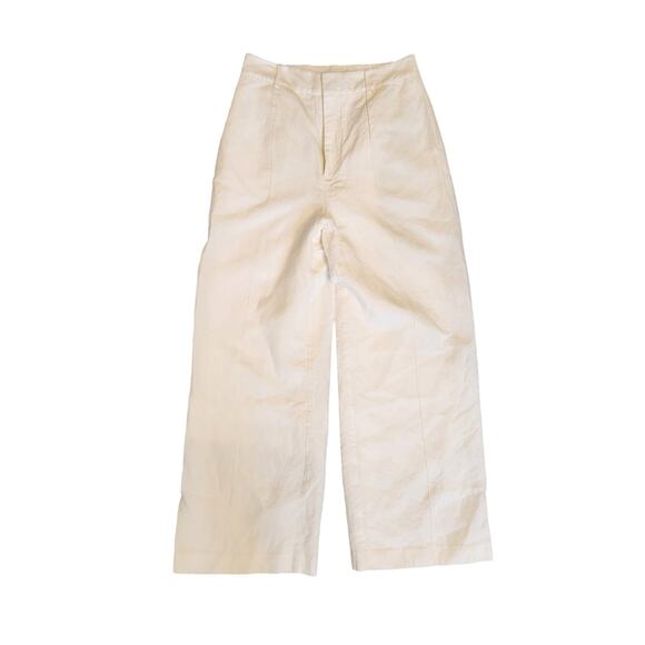 Significant Other Revolve linen Florina Wide Leg Pant in Ivory Size 10 - Picture 2 of 8